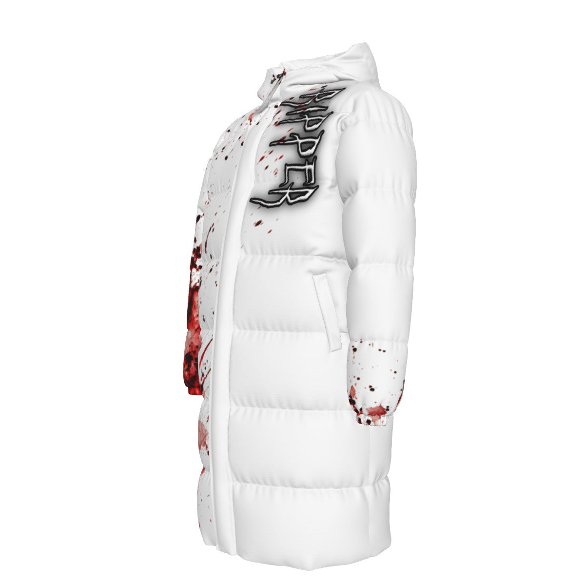 Ripper - Splatter Stain Unisex Long Down Jacket