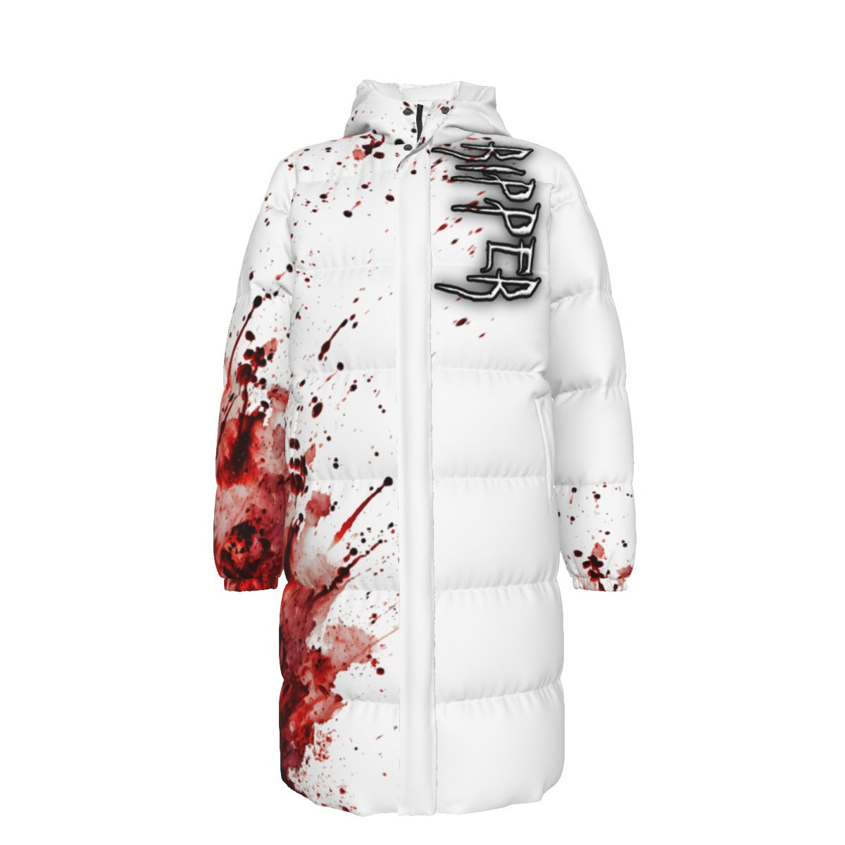 Ripper - Splatter Stain Unisex Long Down Jacket