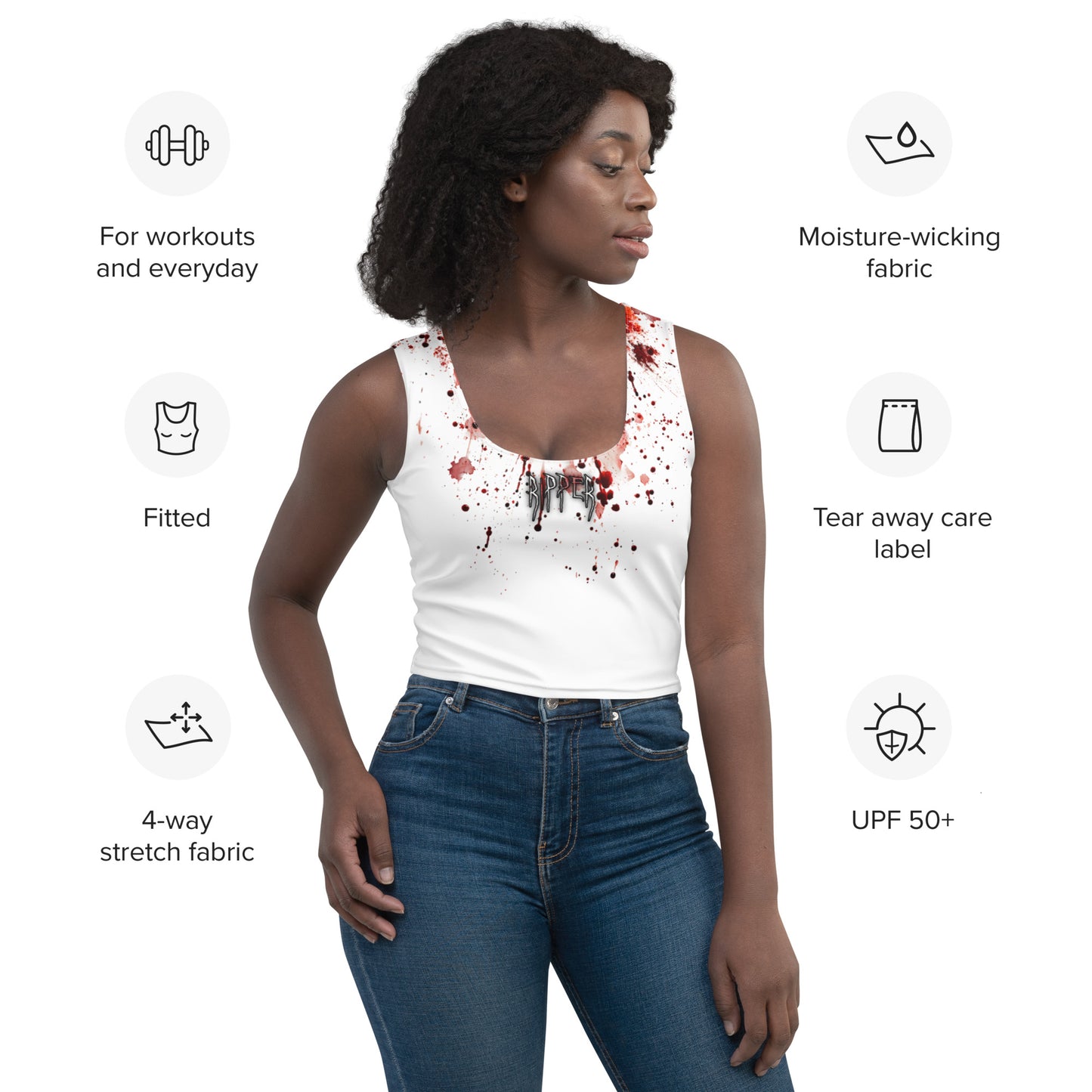 Ripper - Splatter Stain Crop Top