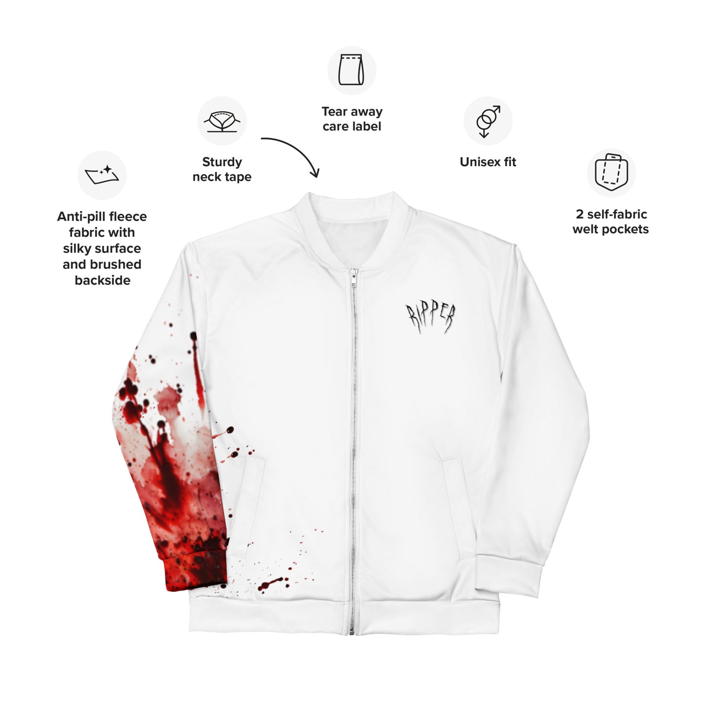 Ripper - Splatter Stain Unisex Bomber Jacket