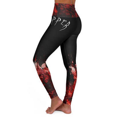 Ripper - Splatter Stain Dark High Waisted Yoga Leggings