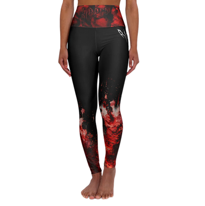 Ripper - Splatter Stain Dark High Waisted Yoga Leggings