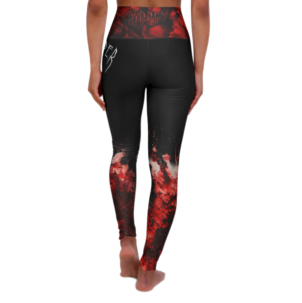 Ripper - Splatter Stain Dark High Waisted Yoga Leggings