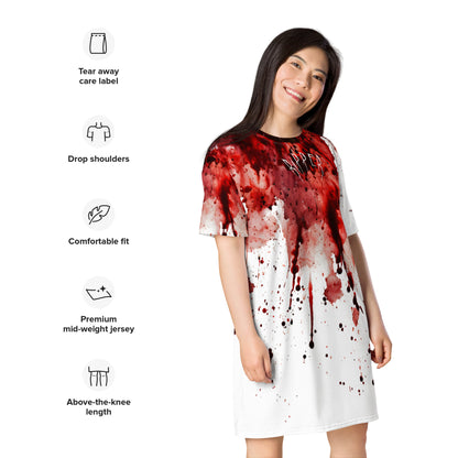 Ripper - Splatter Stain T-Shirt Dress